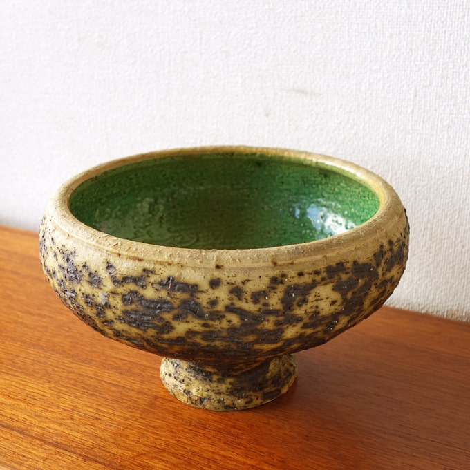 ビンテージ陶器ファットラバ花瓶