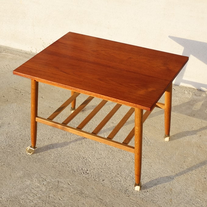 北欧サイドテーブル キャスター付き アンバーデザイン