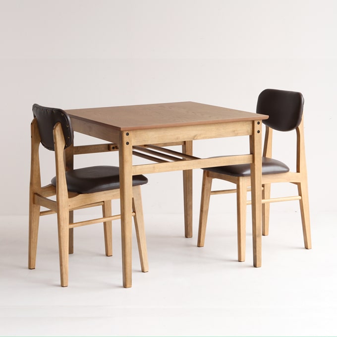 木製2人用ダイニングセット