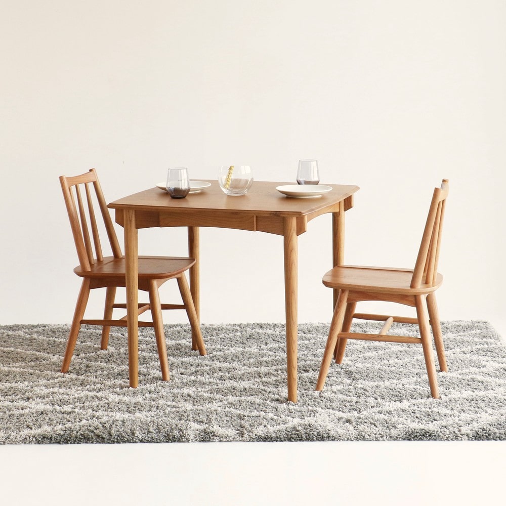 オーク材2人用ダイニングセット