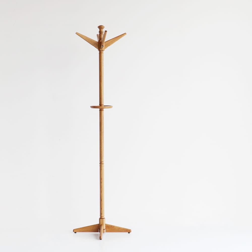 オーク無垢材ハンガースタンド