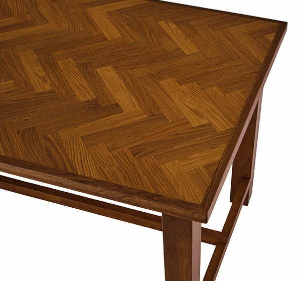 ヘリンボーン柄ダイニングセット　テーブル天板