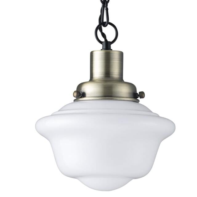 おしゃれなペンダントライト　ホワイトガラス