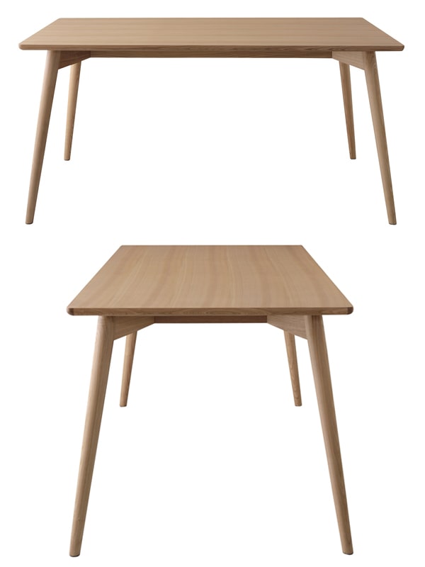 アッシュ材ダイニングテーブル幅150cm