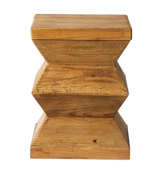 パイン古材スツール　ミニテーブル