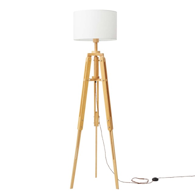 高さ調整できるフロアライト