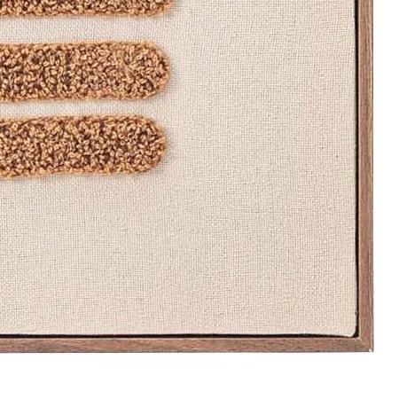 レトロモダンなアートパネル　オレンジブラウン