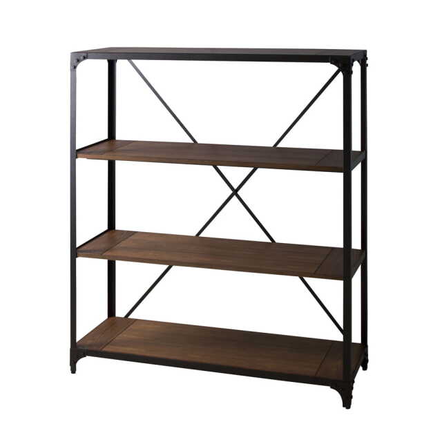 黒鉄脚オープンシェルフ幅120