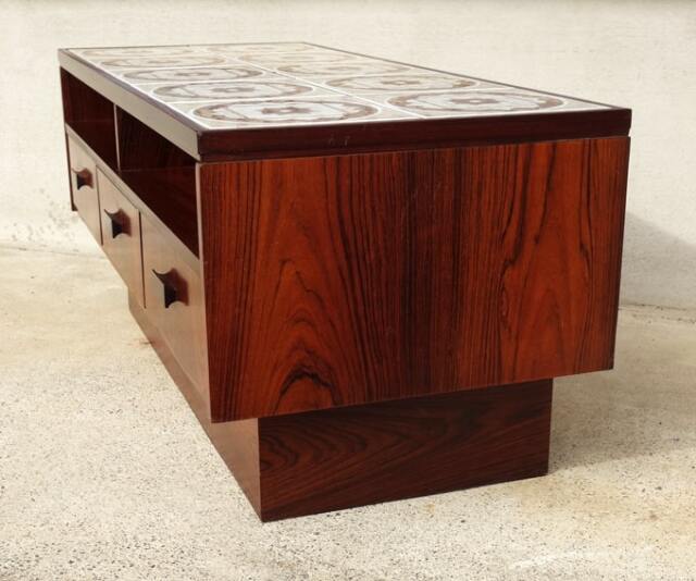 北欧ヴィンテージ・タイルトップTVボード｜アンバーデザイン