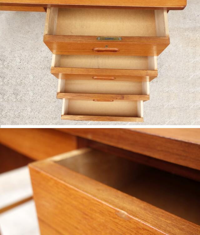 ヴィンテージ片袖机　ひきだし