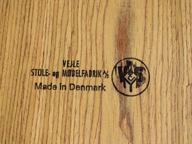 Vejle Stole og Mobelfabrik刻印