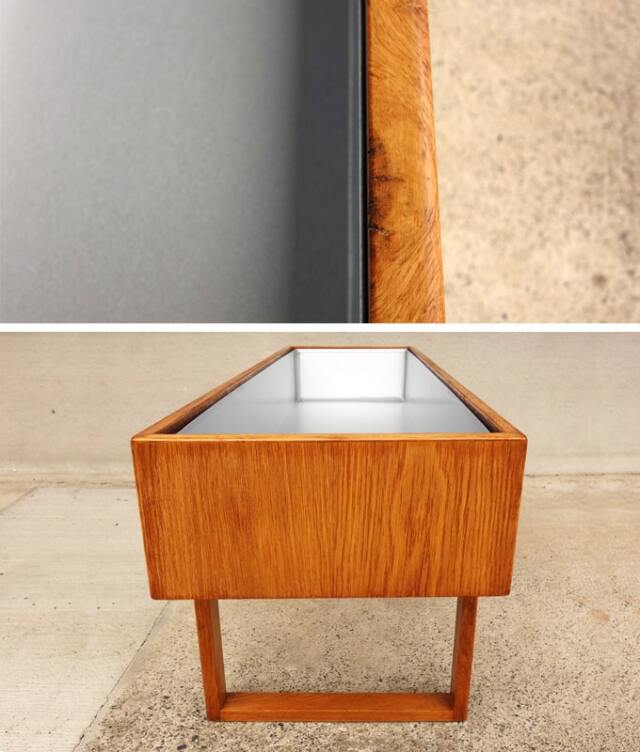 ヴィンテージ家具　プランター側面