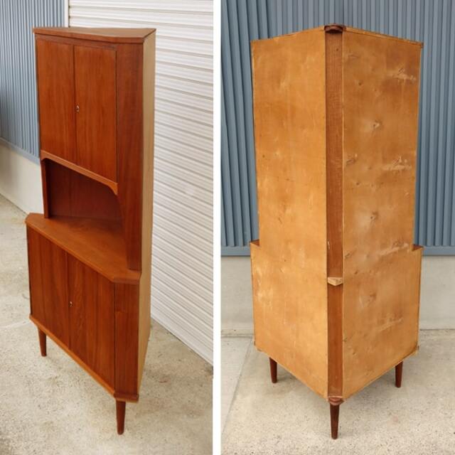 北欧コーナーキャビネット裏面