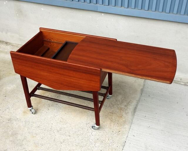 ヴィンテージ木製ソーイングテーブル｜北欧家具アンバーデザイン