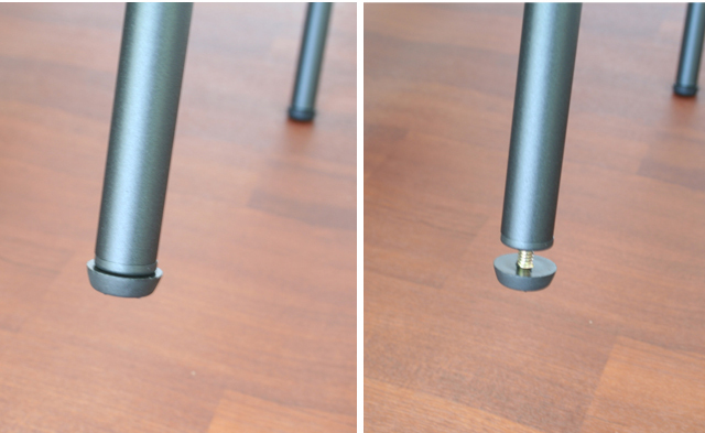 デスク脚　アジャスター付き