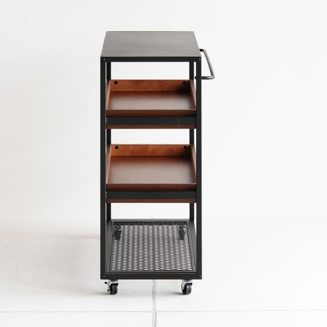 ワゴン型オープンシェルフ　おしゃれ家具