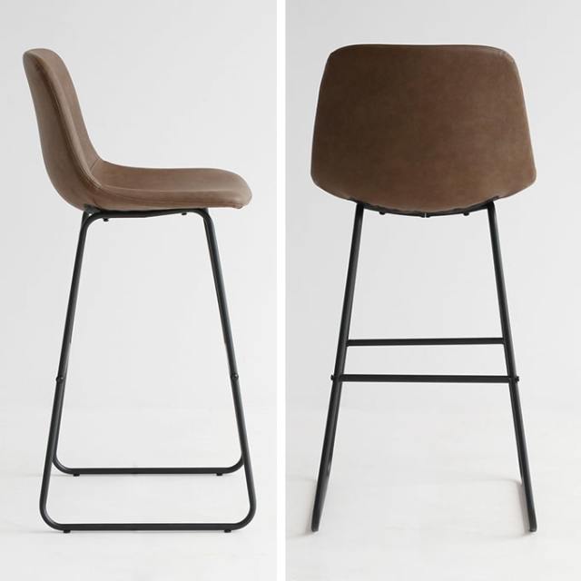 バースツール　座面ダークブラウン