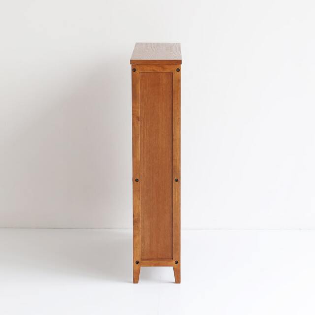 小型の本棚　側面