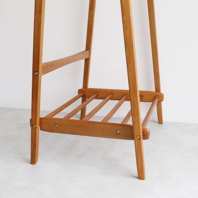 木製ハンガーラック折り畳み式｜北欧家具通販 アンバーデザイン