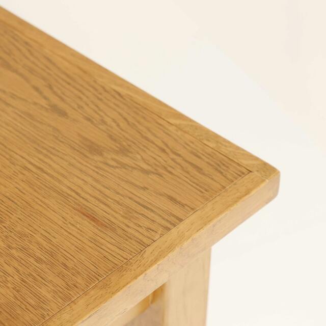 オークのダイニングテーブル角