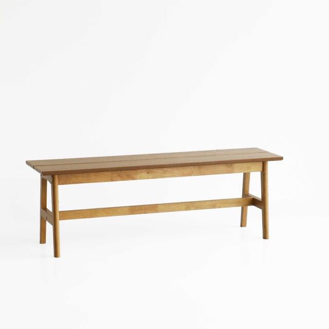 オーク材ベンチ幅125cm