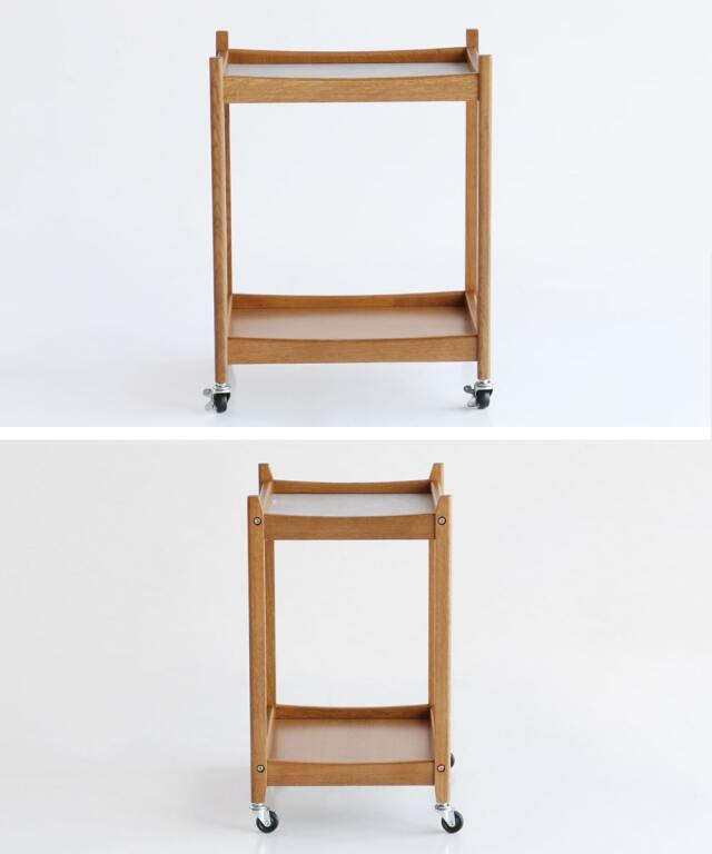 オーク材キッチンワゴン｜北欧家具通販アンバーデザイン