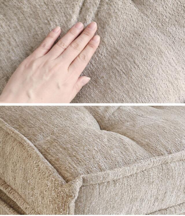 グレイッシュベージュの柔らかいファブリック