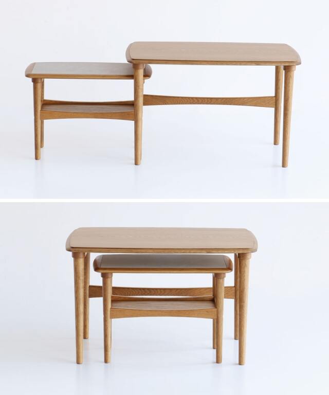 北欧スタイルのネストテーブル