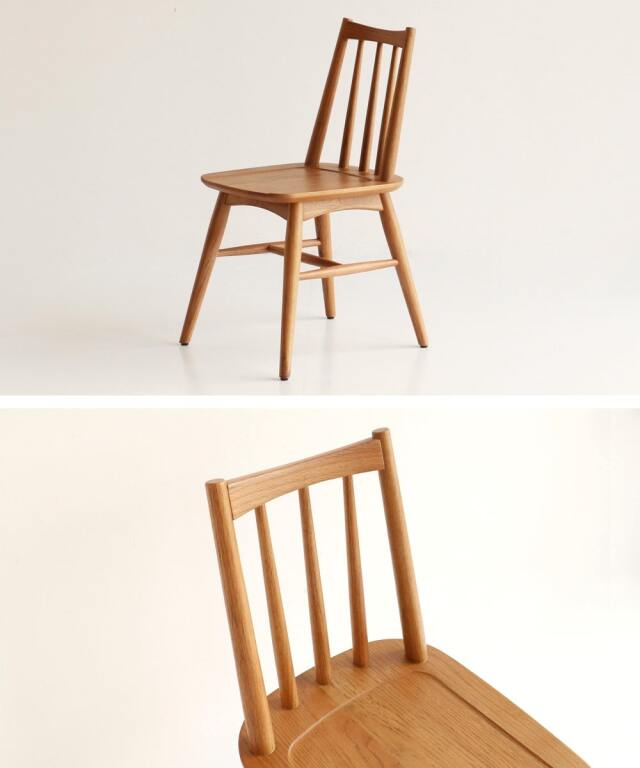 ダイニングチェア側面と座面