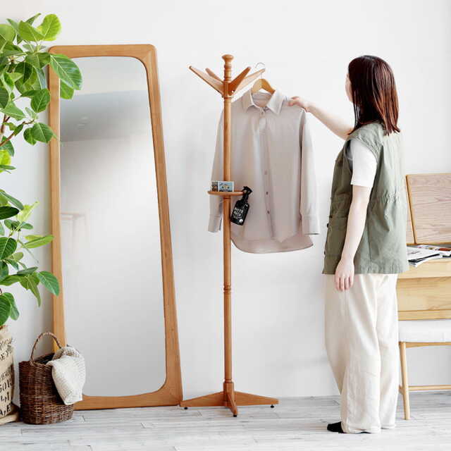 高さ165cmのハンガーラック