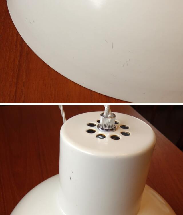 スウェーデン　北欧ビンテージ　ミルキーホワイト　シリンダー型ペンダントランプ スウェーデン 北欧ビンテージ ミルキーホワイト シリンダー型