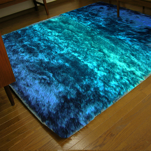 さらさらグラデーションラグ140Ｘ200