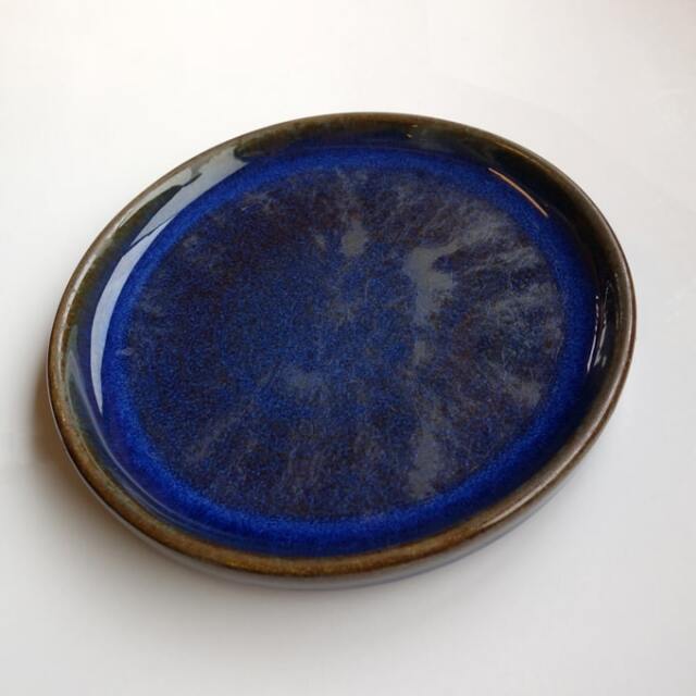 ヴィンテージ陶器SOHOLM青プレート