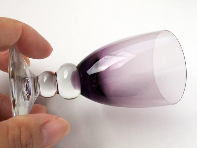 ヴィンテージショットグラス紫　詳細