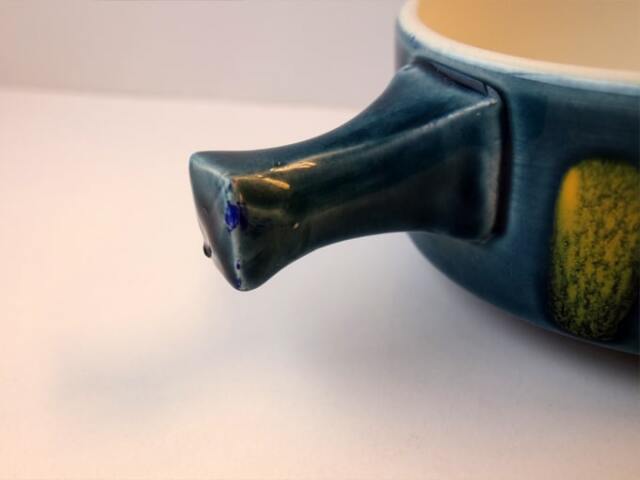 ヴィンテージ陶器ボウル　持ち手