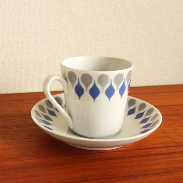 Lyngby陶器カップ&ソーサーDanild66