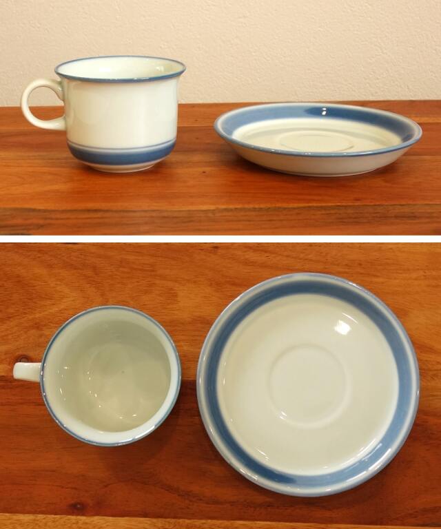 デンマーク陶器カップ&ソーサー