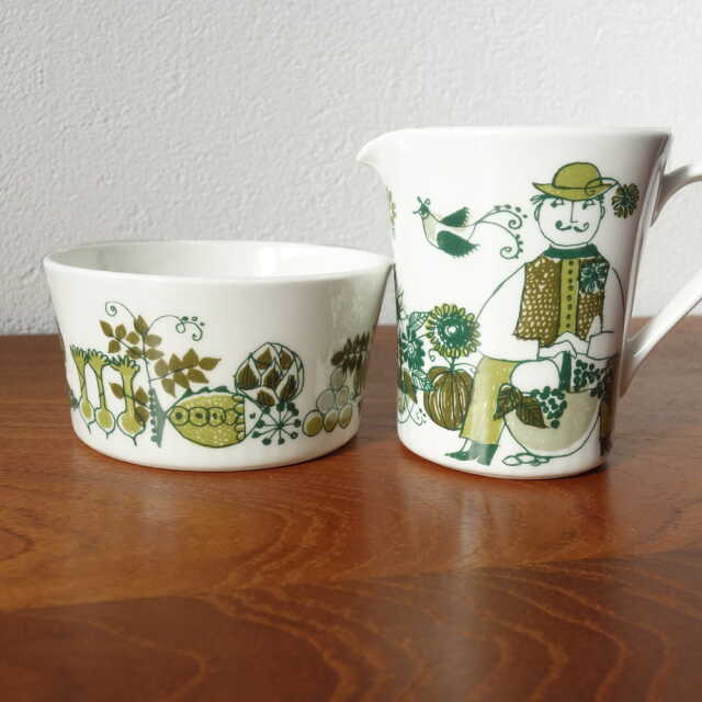 Figgjoマーケット　ミルクポットとボウル