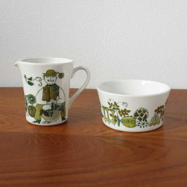 フィッギオ　マーケット　ミルクポットとボウル