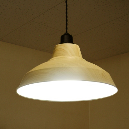 ウッドプリント　ペンダントライト　直径22cm