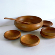 ac0153レトロな木製スナックトレーセット*amber design*北欧家具やビンテージ雑貨等のインテリア通販