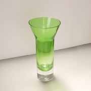 ガラス花瓶ライトグリーンac0300ガラス器
