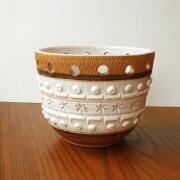 エメラルドグリーン陶器瓶 木箱付き ビンテージ zakka-olive_11693