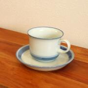 デンマークDesiree陶器カップ＆ソーサーmistelten tw0467