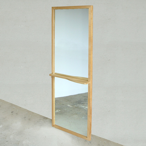 無垢材ミラー　姿見