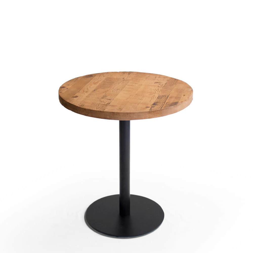 古材カフェテーブル円形