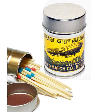 【兵庫県神戸発】レトロラベル缶マッチ：３缶セット 明治・大正時代のラベルを再現 湿気に強いスチール缶入り 実用新案取得済 ローソク マッチ エマージェンシーライト　