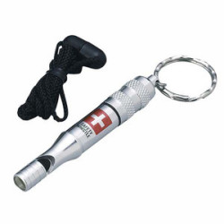 【防災笛】水に強い緊急用呼子笛 アルミホイッスル（IDカード付） ハンズで大人気！身元確認用のIDカード付き