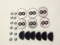 F4 0 シューレースフック セット L Black