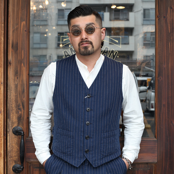 TENDERLOIN × The Stylist Japan "Stripe Vest" ストライプベスト